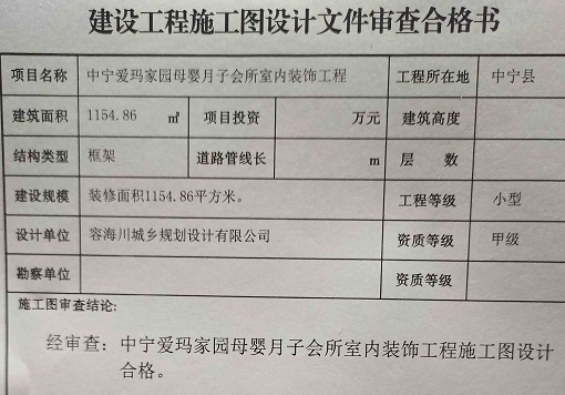 銀川愛瑪月子會所消防設(shè)計審核報告樣式_nxjdhl
