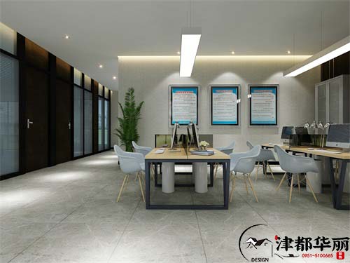 銀川亞盛物流辦公室裝修設(shè)計(jì)方案|簡(jiǎn)潔環(huán)保，輕松舒適