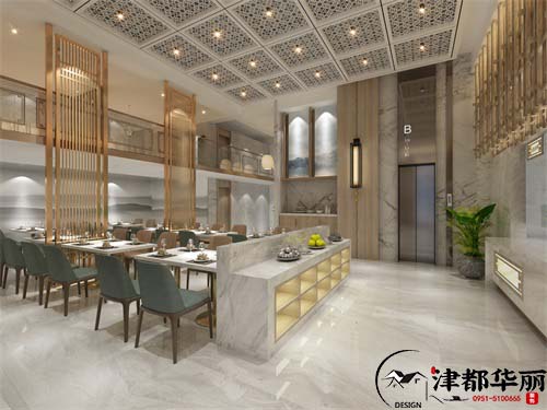 銀川納德樓餐廳設計方案鑒賞|銀川餐廳設計裝修公司推薦