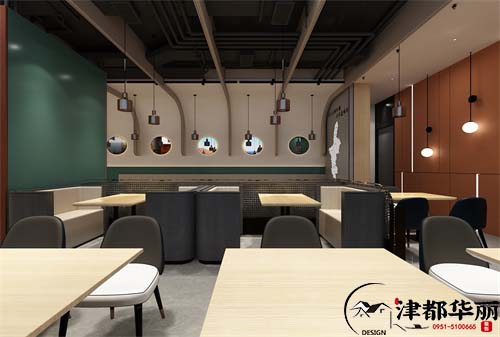 銀川 鴻起順餐廳設(shè)計方案鑒賞|將天然紋理之美發(fā)揮到